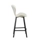 Σκαμπό Μπάρ 2τμχ Martin 73εκ. Off White Ύφασμα 45x49x73-106εκ.
