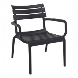 PARIS LOUNGE BLACK ΠΟΛ/ΝΑ ΠΟΛ/ΝΙΟΥ 68X70X76εκ.
