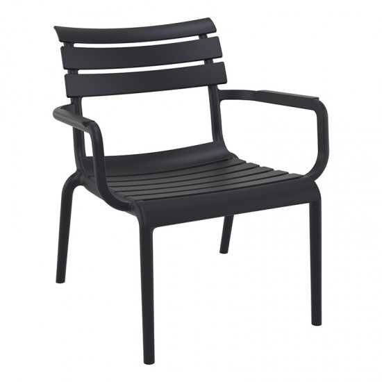 PARIS LOUNGE BLACK ΠΟΛ/ΝΑ ΠΟΛ/ΝΙΟΥ 68X70X76εκ.