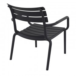 PARIS LOUNGE BLACK ΠΟΛ/ΝΑ ΠΟΛ/ΝΙΟΥ 68X70X76εκ.