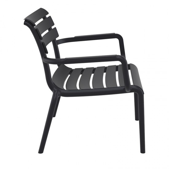 PARIS LOUNGE BLACK ΠΟΛ/ΝΑ ΠΟΛ/ΝΙΟΥ 68X70X76εκ.