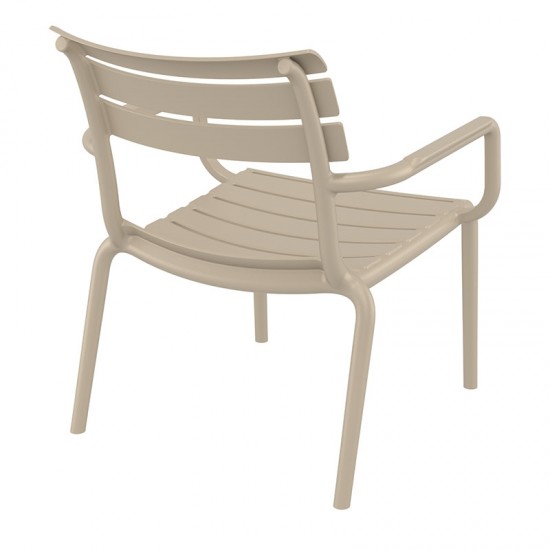 PARIS LOUNGE TAUPE ΠΟΛ/ΝΑ ΠΟΛ/ΝΙΟΥ 68X70X76εκ.