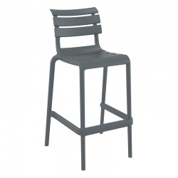 HELEN 75εκ. ΣΚΑΜΠΟ DARK GREY ΠΟΛ/ΝΙΟΥ 53X55X105εκ.