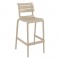 HELEN 75εκ. ΣΚΑΜΠΟ TAUPE ΠΟΛ/ΝΙΟΥ 53X55X105εκ.