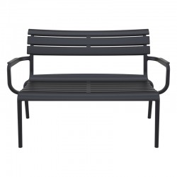 PARIS ΚΑΝΑΠΕΣ BLACK 116X70X75εκ. ΠΟΛ/ΝΙΟΥ