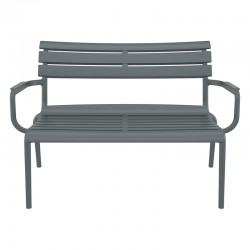 PARIS ΚΑΝΑΠΕΣ DARK GREY 116X70X75εκ. ΠΟΛ/ΝΙΟΥ