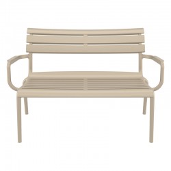 PARIS ΚΑΝΑΠΕΣ TAUPE 116X70X75εκ. ΠΟΛ/ΝΙΟΥ