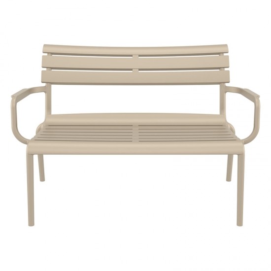 PARIS ΚΑΝΑΠΕΣ TAUPE 116X70X75εκ. ΠΟΛ/ΝΙΟΥ
