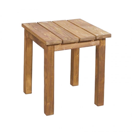 KORAL ΞΥΛΙΝΟ ΤΡΑΠΕΖΑΚΙ 40Χ40Χ45εκ. ΚΑΡΥΔΙ