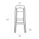 FOX 65εκ.(Σ2)ΣΚΑΜΠΟ CLEAR TRANSP. 36X36X65εκ.