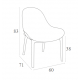 SKY LOUNGE TAUPE ΠΟΛΥΘΡΟΝΑ ΠΟΛ/ΝΙΟΥ 60X71X83εκ.
