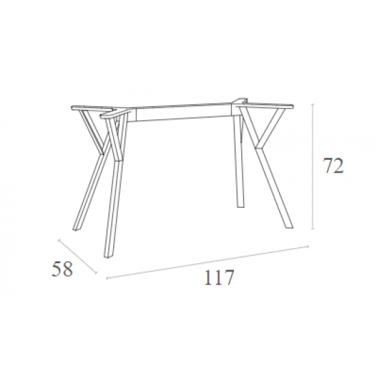 MAX ΒΑΣΗ WHITE MEDIUM 117X58X72εκ. ΠΟΛ/ΝΙΟΥ
