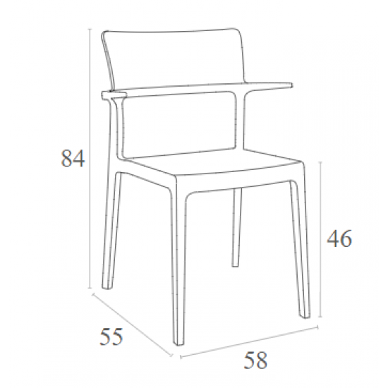 PLUS RED(Σ22)ΠΟΛΥΘΡΟΝΑ ΠΟΛ/ΝΙΟΥ 58X55X84εκ.