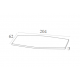 SLIM ΣΤΡΩΜΑ POLYESTER 3εκ.LIGHT BROWN 204X62X3εκ.
