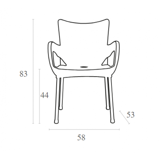 ROMEO LIGHT GREEN ΠΟΛ/ΝΑ ΠΟΛ/ΝΙΟΥ/ΑΛΟΥΜ. 58Χ53Χ83εκ.
