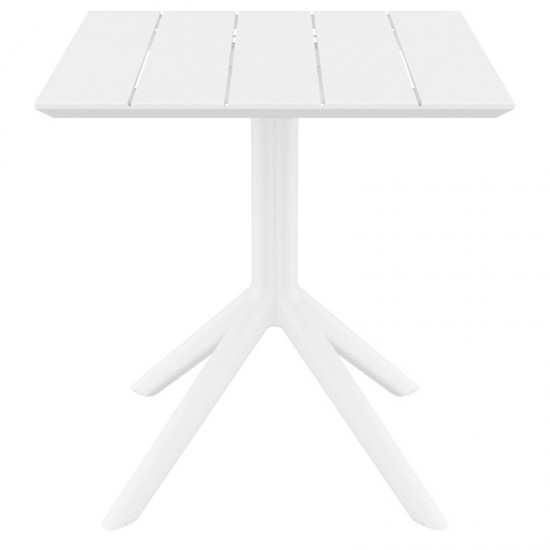 PARIS WHITE 70X70X74εκ. ΤΡΑΠΕΖΙ ΠΟΛ/ΝΙΟΥ
