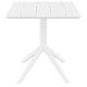 PARIS WHITE 70X70X74εκ. ΤΡΑΠΕΖΙ ΠΟΛ/ΝΙΟΥ