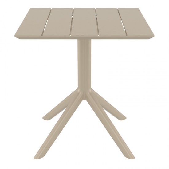 PARIS TAUPE 70X70X74εκ. ΤΡΑΠΕΖΙ ΠΟΛ/ΝΙΟΥ