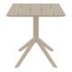 PARIS TAUPE 70X70X74εκ. ΤΡΑΠΕΖΙ ΠΟΛ/ΝΙΟΥ