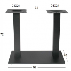 FLAT PROMO 70Χ40Χ72εκ.(Π/Ρ)ΜΑΚΡ/ΝΗ ΒΑΣΗ ΜΕΤΑΛΛΙΚΗ ΜΕ ΡΕΓ/ΡΟΥΣ ΜΑΥΡΗ