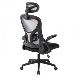 A8980 ΜΑΥΡO/ΓΚΡΙ MESH ΠΟΛΥΘΡΟΝΑ ΓΡΑΦΕΙΟΥ 59X63X46-113/56-122εκ.