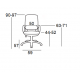 A1180Β ΜΑΥΡΟ/ΜΑΥΡΟ MESH ΠΟΛ/ΝΑ ΓΡΑΦΕΙΟΥ 59Χ57Χ44-90/52-97εκ.