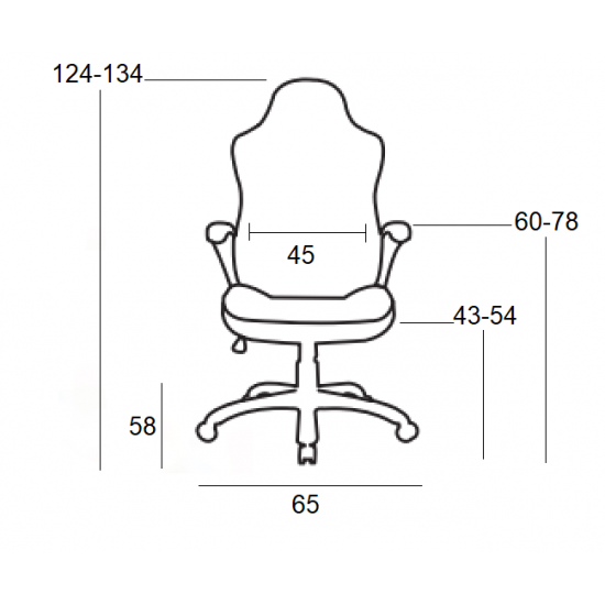 A6100-R ΜΑΥΡΟ/ΚΟΚΚΙΝΟ ΠΟΛΥΘΡΟΝΑ GAMING 65X58X43-124/54-134εκ.