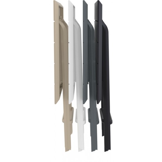 HELEN DARK GREY 60Χ60X74εκ. ΤΡΑΠΕΖΙ ΠΤΥΣ/ΝΟ ΠΟΛ/ΝΙΟΥ