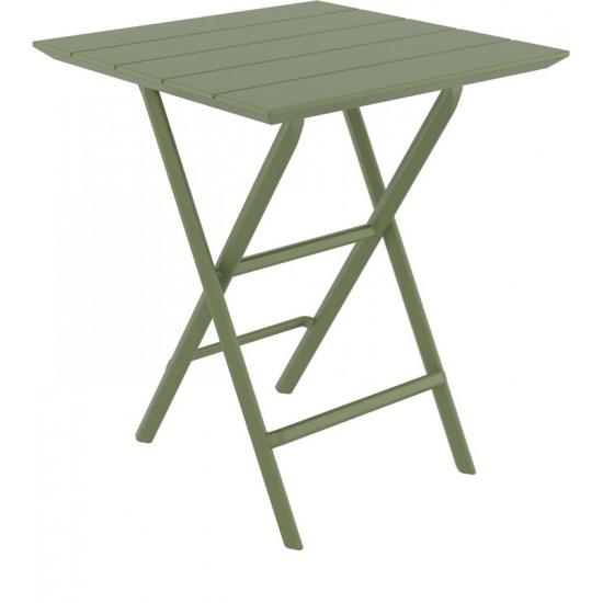 HELEN OLIVE GREEN 60Χ60X74εκ. ΤΡΑΠΕΖΙ ΠΤΥΣ/ΝΟ ΠΟΛ/ΝΙΟΥ