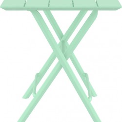 HELEN OPALINE GREEN 60Χ60X74εκ. ΤΡΑΠΕΖΙ ΠΤΥΣ/ΝΟ ΠΟΛ/ΝΙΟΥ