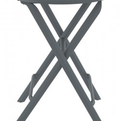 HELEN DARK GREY Φ60X74εκ. ΤΡΑΠΕΖΙ ΠΤΥΣ/ΝΟ ΠΟΛ/ΝΙΟΥ