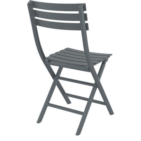 HELEN ΠΤΥΣ/ΝΗ DARK GREY ΚΑΡΕΚΛΑ ΠΟΛ/ΝΙΟΥ 42X47X83εκ.