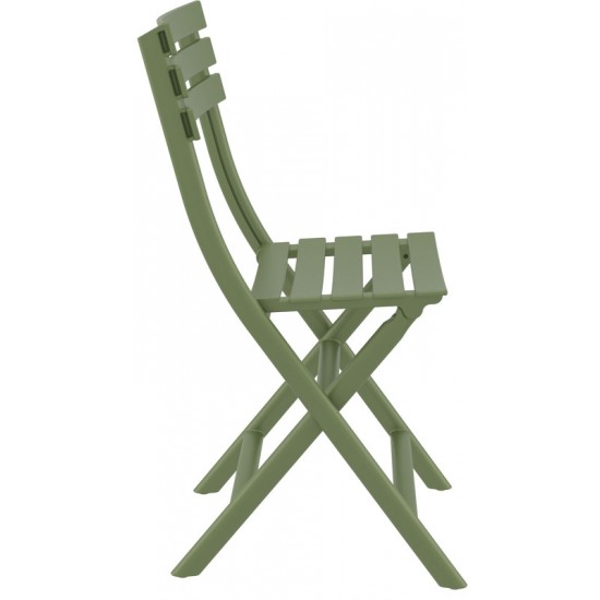 HELEN ΠΤΥΣ/ΝΗ OLIVE GREEN ΚΑΡΕΚΛΑ ΠΟΛ/ΝΙΟΥ 42X47X83εκ.