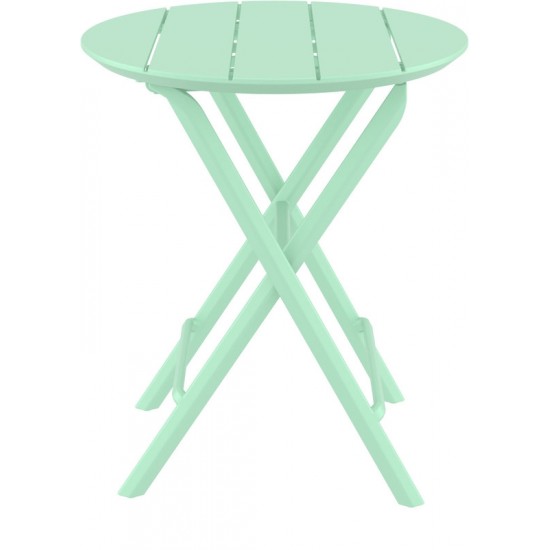 HELEN OPALINE GREEN Φ60X74εκ. ΤΡΑΠΕΖΙ ΠΤΥΣ/ΝΟ ΠΟΛ/ΝΙΟΥ