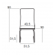 BM102 ΜΑΥΡΗ ΚΑΡΕΚΛΑ ΑΝΑΜΟΝΗΣ 51.5X51.5X50-90εκ.
