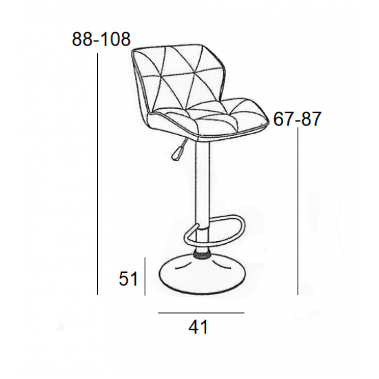 BAR86 MARGO ΣΚΑΜΠΟ ΜΠΕΖ PU(Σ2)ΜΕ ΑΜΟΡΤΙΣΕΡ 41Χ51Χ108εκ.