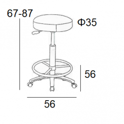 ST100 ΛΕΥΚΟ PU(Σ2)ΣΚΑΜΠΟ ΣΧΕΔΙΑΣΤΗΡΙΟΥ 56Χ56Χ87εκ.