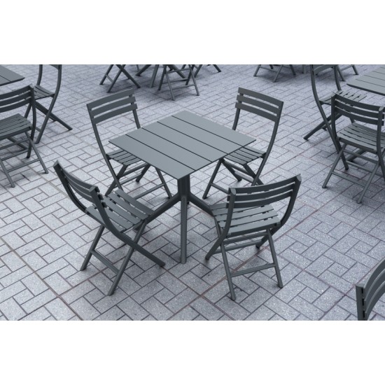 HELEN ΠΤΥΣ/ΝΗ DARK GREY ΚΑΡΕΚΛΑ ΠΟΛ/ΝΙΟΥ 42X47X83εκ.