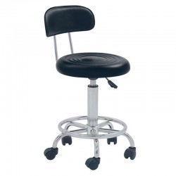 Σκαμπό Μπάρ 2τμχ Bar72 Μαύρο Pu 36x41x80εκ.