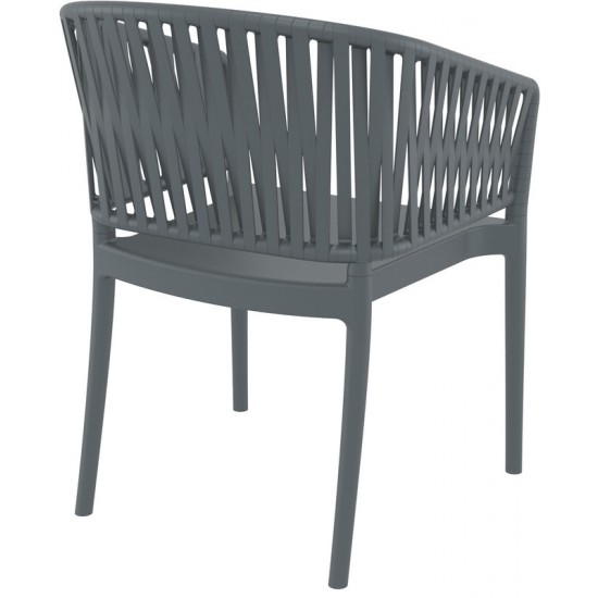 PORTOFINO DARK GREY ΠΟΛΥΘΡΟΝΑ ΠΟΛ/ΝΙΟΥ 58X58X80εκ.
