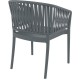 PORTOFINO DARK GREY ΠΟΛΥΘΡΟΝΑ ΠΟΛ/ΝΙΟΥ 58X58X80εκ.