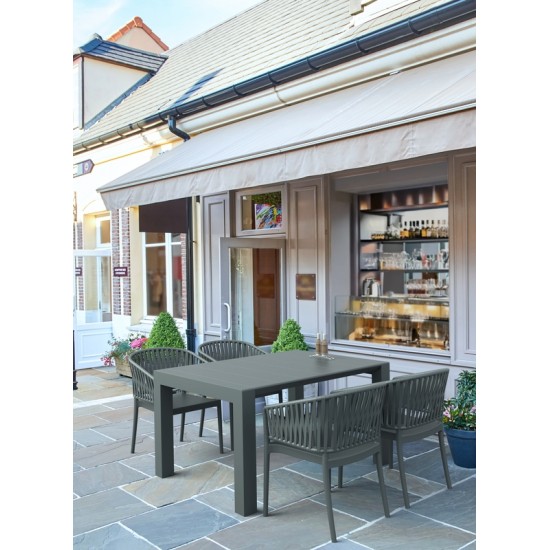 PORTOFINO DARK GREY ΠΟΛΥΘΡΟΝΑ ΠΟΛ/ΝΙΟΥ 58X58X80εκ.