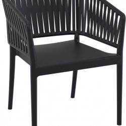 PORTOFINO BLACK ΠΟΛΥΘΡΟΝΑ ΠΟΛ/ΝΙΟΥ 58X58X80εκ.