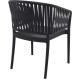 PORTOFINO BLACK ΠΟΛΥΘΡΟΝΑ ΠΟΛ/ΝΙΟΥ 58X58X80εκ.