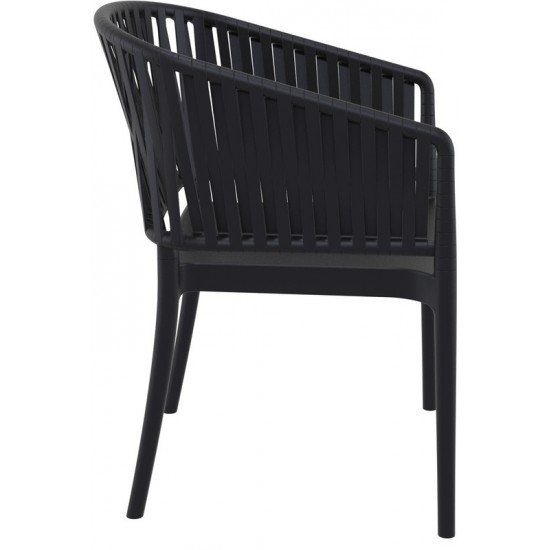 PORTOFINO BLACK ΠΟΛΥΘΡΟΝΑ ΠΟΛ/ΝΙΟΥ 58X58X80εκ.