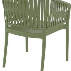 PORTOFINO OLIVE GREEN ΠΟΛΥΘΡΟΝΑ ΠΟΛ/ΝΙΟΥ 58X58X80εκ.