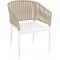 PORTOFINO WHITE/TAUPE ΠΟΛΥΘΡΟΝΑ ΠΟΛ/ΝΙΟΥ 58X58X80εκ.