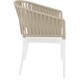 PORTOFINO WHITE/TAUPE ΠΟΛΥΘΡΟΝΑ ΠΟΛ/ΝΙΟΥ 58X58X80εκ.