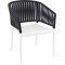 PORTOFINO WHITE/BLACK ΠΟΛΥΘΡΟΝΑ ΠΟΛ/ΝΙΟΥ 58X58X80εκ.