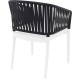 PORTOFINO WHITE/BLACK ΠΟΛΥΘΡΟΝΑ ΠΟΛ/ΝΙΟΥ 58X58X80εκ.